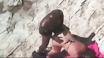 Exhibitionist Interracial Couple Caught on Hidden Cam in Public