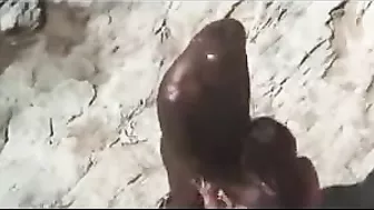 Exhibitionist Interracial Couple Caught on Hidden Cam in Public