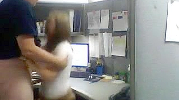 MILF Cheats on Hubby with Hidden Cam Blowjob in Office Sex