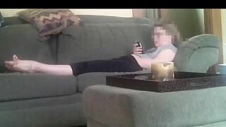 Spy on My Step-Sis' Secret Masturbation with Hidden Cam - Amateur Blonde College Fingering Glasses Orgasm