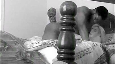 Interracial Cheating Caught on Hidden Cam! Big Black Cock & Loud Moaning