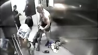 Exposed! Amateur Couple Public Doggy Style Fuck in Elevator Caught on Hidden Cam