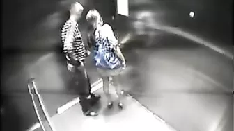 Exposed! Amateur Couple Public Doggy Style Fuck in Elevator Caught on Hidden Cam