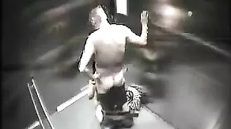 Exposed! Amateur Couple Public Doggy Style Fuck in Elevator Caught on Hidden Cam