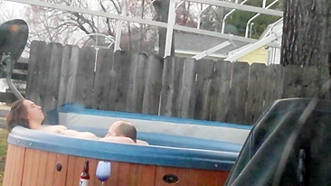 MILF Neighbor Spies on Hidden Cam and Gets Cum in Mouth