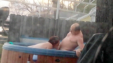 MILF Neighbor Spies on Hidden Cam and Gets Cum in Mouth