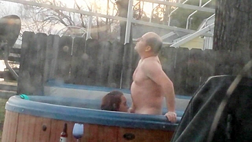 MILF Neighbor Spies on Hidden Cam and Gets Cum in Mouth