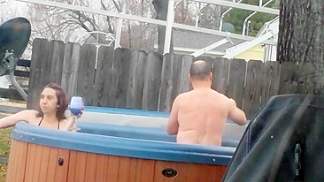 MILF Neighbor Spies on Hidden Cam and Gets Cum in Mouth