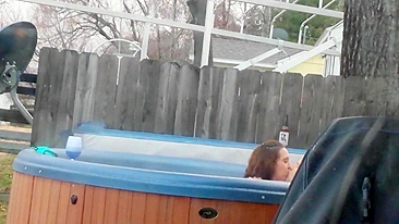 MILF Neighbor Spies on Hidden Cam and Gets Cum in Mouth