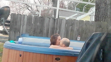 MILF Neighbor Spies on Hidden Cam and Gets Cum in Mouth