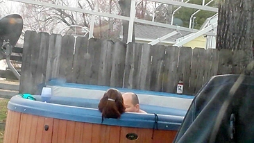 MILF Neighbor Spies on Hidden Cam and Gets Cum in Mouth