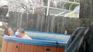 MILF Neighbor Spies on Hidden Cam and Gets Cum in Mouth