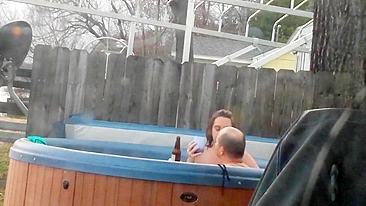 MILF Neighbor Spies on Hidden Cam and Gets Cum in Mouth