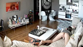 College Brunette Hidden Cam Orgasm