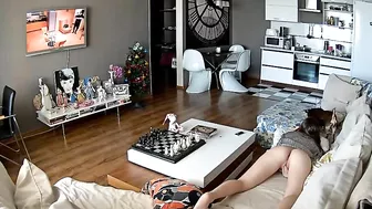 College Brunette Hidden Cam Orgasm