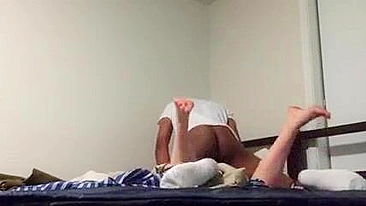 Amateur Cowgirl Rides Big Black Cock in Hidden Cam Orgy