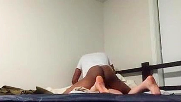 Amateur Cowgirl Rides Big Black Cock in Hidden Cam Orgy