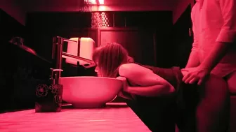 Exposed! Hidden Cam Catches College Sluts in Public Bathroom Doggy Sex