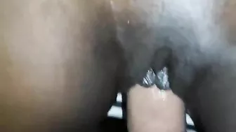 Interracial Creampie Fuck with Hidden Cam - Ebony Girl Tight Pussy