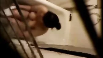 Brunette Babe Shaves & Gets Facial on Hidden Cam! Amateur Cumshot in Mouth