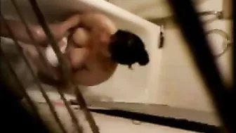 Brunette Babe Shaves & Gets Facial on Hidden Cam! Amateur Cumshot in Mouth