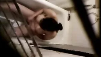 Brunette Babe Shaves & Gets Facial on Hidden Cam! Amateur Cumshot in Mouth