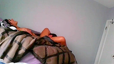 Spy on College Brunette Hidden Cam Orgasm