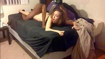 Interracial Booty Call with Hidden Cam and Big Black Cock