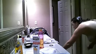 Spy on Busty BBW in Hairy Pussy Bathroom with Hidden Cam