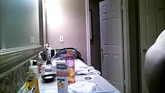 Spy on Busty BBW in Hairy Pussy Bathroom with Hidden Cam