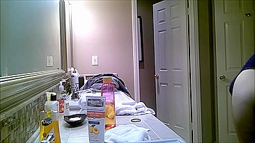 Spy on Busty BBW in Hairy Pussy Bathroom with Hidden Cam