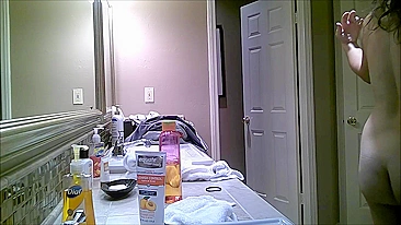 Spy on Busty BBW in Hairy Pussy Bathroom with Hidden Cam