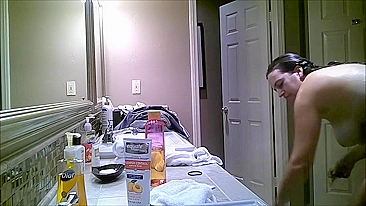 Spy on Busty BBW in Hairy Pussy Bathroom with Hidden Cam