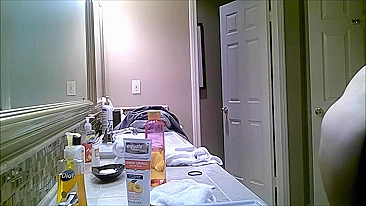 Spy on Busty BBW in Hairy Pussy Bathroom with Hidden Cam