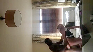 Spy on Loud Slut Amateur Sex with BBC & Big Black Cock