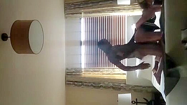 Spy on Loud Slut Amateur Sex with BBC & Big Black Cock