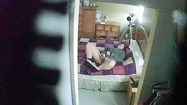 MILF Hidden Cam Masturbation with Dildo and Vibrator