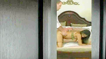 Brunette Boss Fucks Hot Slut on Hidden Cam