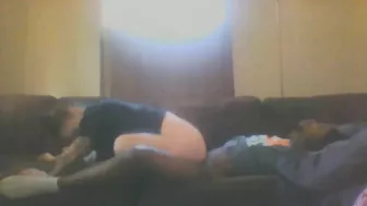 Spying on My BBC FWB - Homemade Amateur Porn with Hidden Cam