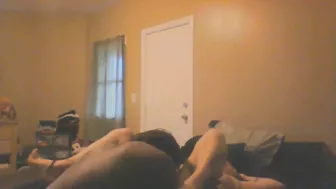 Spying on My BBC FWB - Homemade Amateur Porn with Hidden Cam