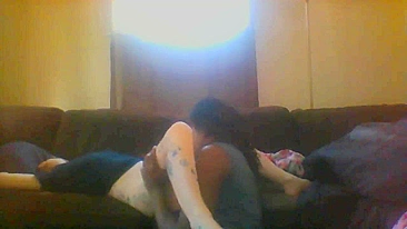 Spying on My BBC FWB - Homemade Amateur Porn with Hidden Cam