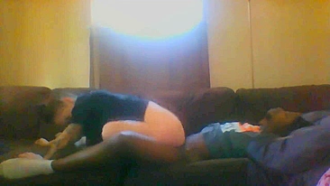 Spying on My BBC FWB - Homemade Amateur Porn with Hidden Cam