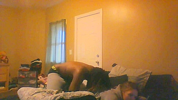 Spying on My BBC FWB - Homemade Amateur Porn with Hidden Cam