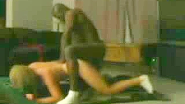 Interracial Doggy Style with Hidden Cam - Amateur Blonde Gets BBC