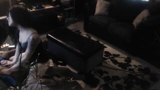 Amateur Cowgirl Rides Big Black Cock in Hidden Cam / Spy on Orgy