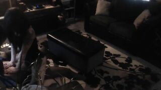 Amateur Cowgirl Rides Big Black Cock in Hidden Cam / Spy on Orgy