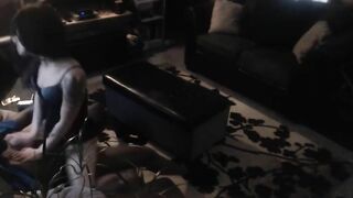 Amateur Cowgirl Rides Big Black Cock in Hidden Cam / Spy on Orgy