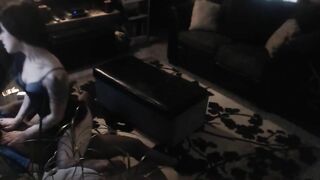 Amateur Cowgirl Rides Big Black Cock in Hidden Cam / Spy on Orgy