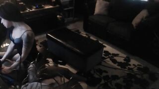 Amateur Cowgirl Rides Big Black Cock in Hidden Cam / Spy on Orgy