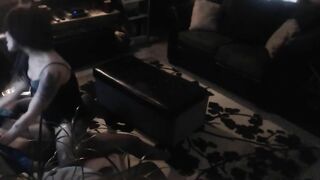Amateur Cowgirl Rides Big Black Cock in Hidden Cam / Spy on Orgy
